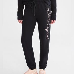 Two pairs of Aeropostale Gray and Black sweatpants